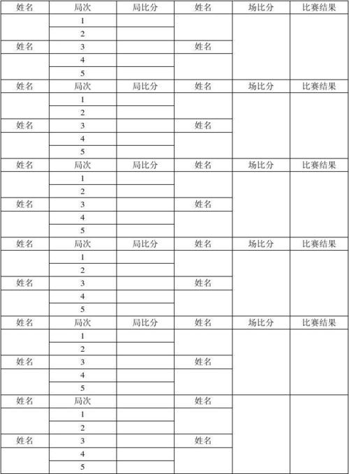 乒乓球比赛的计分制度