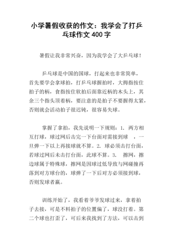 欣赏乒乓球比赛