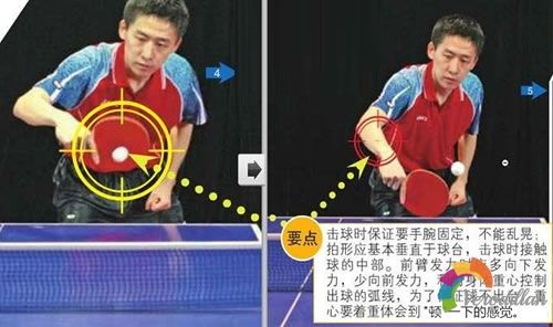 乒乓球发球重心转换的技巧