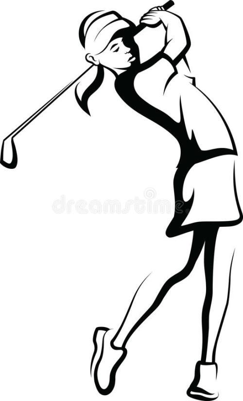 打高尔夫球图片卡通