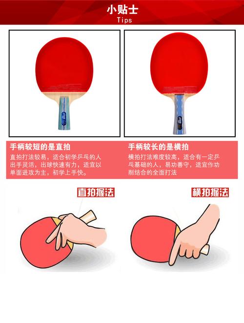 乒乓球横拍反手拍型号区别