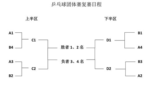 乒乓球比赛日程安排表