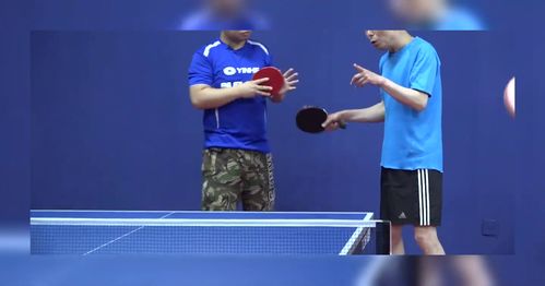 乒乓球正手侧切图解