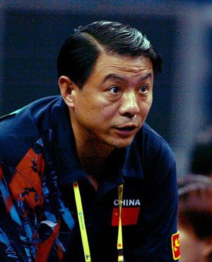 乒乓球教练李晓冬照片大全