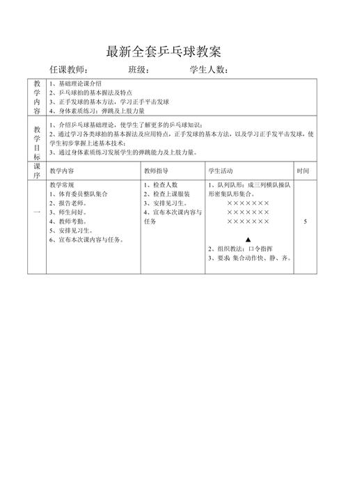 幼儿初学乒乓球的基本动作