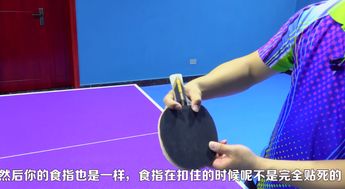 乒乓球横握姿势