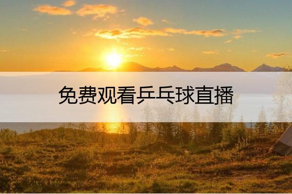 乒乓球直播在哪里看