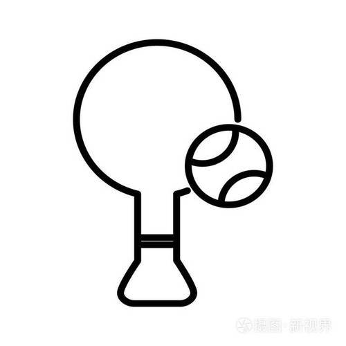 乒乓球简笔画图片