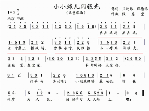 乒乓球简谱钢琴入门教程