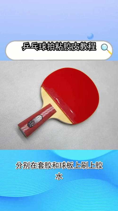 乒乓球的胶皮怎么粘