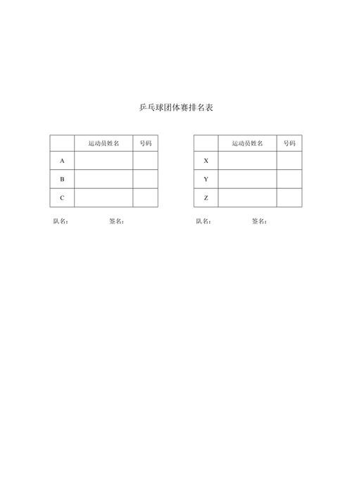 乒乓球比赛中的弃权和记分规则
